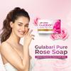 Dabur Gulabari Pure Rose Soap 150g Pack Of 4 Moisturizing Bathing Soap For Radiant Glowing Skin