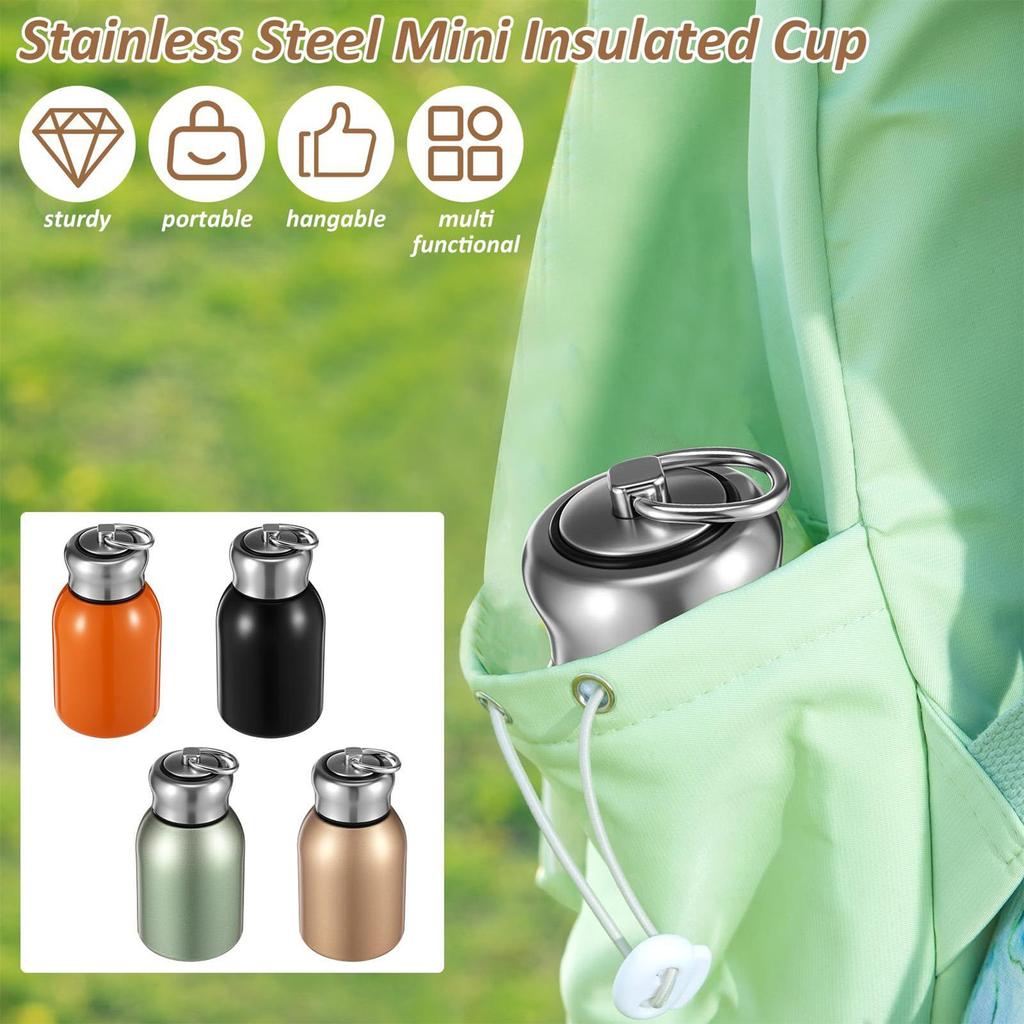 Metal Water Bottles Vacuum Portable Mini Cup Water Bottle Cup for Kids Boy Girl Travel School Sports Outdoor Camping Hiking