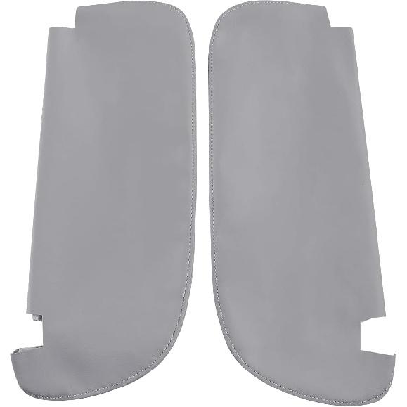 Sun Visor Cover, Replacement Gray Leather Cover Skin Compatible with Dodge RAM 1500 2500 1994-2001