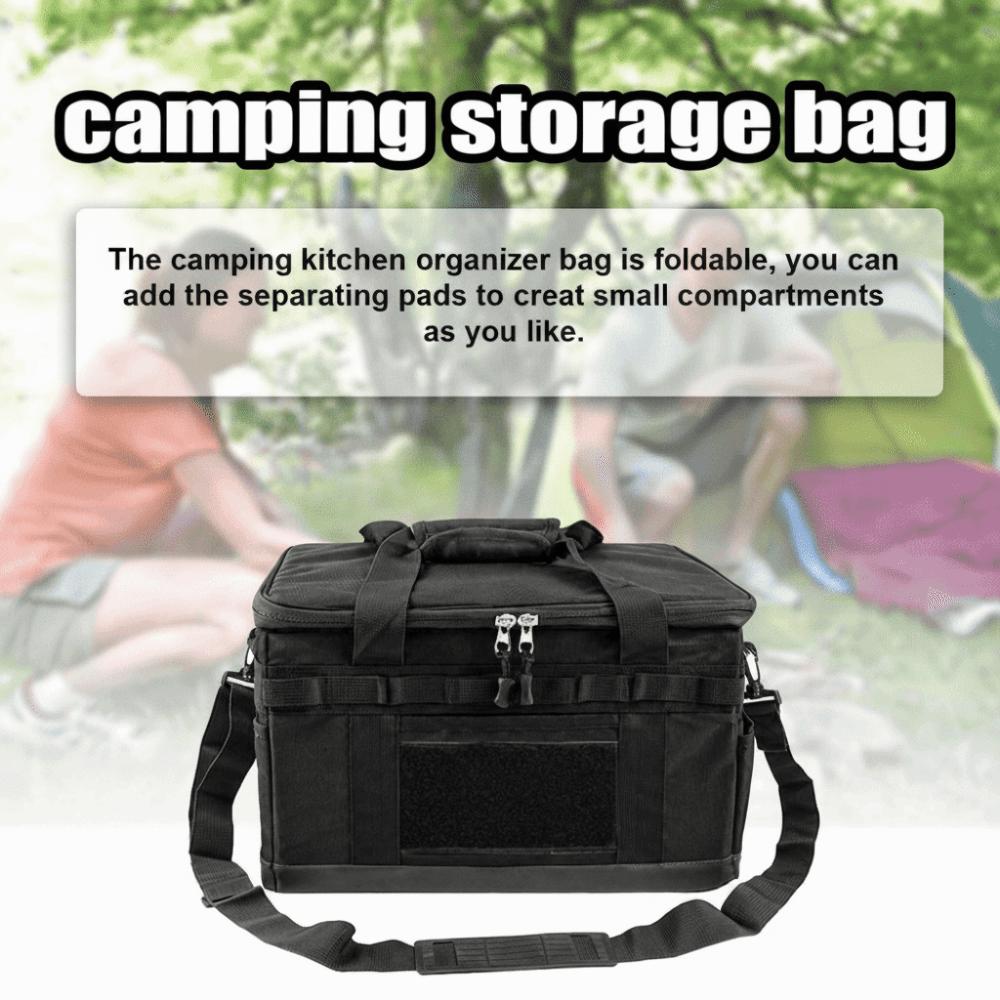 

30L Camping Bag Hard Shell Camping Storage Organizer Picnic Storage Bag Cooking Utensils Storage