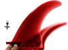 20cm Center Fin Soft Flex 8" for Longboard SUP Paddleboard saruSURF Safety Flex with Screw (Red)