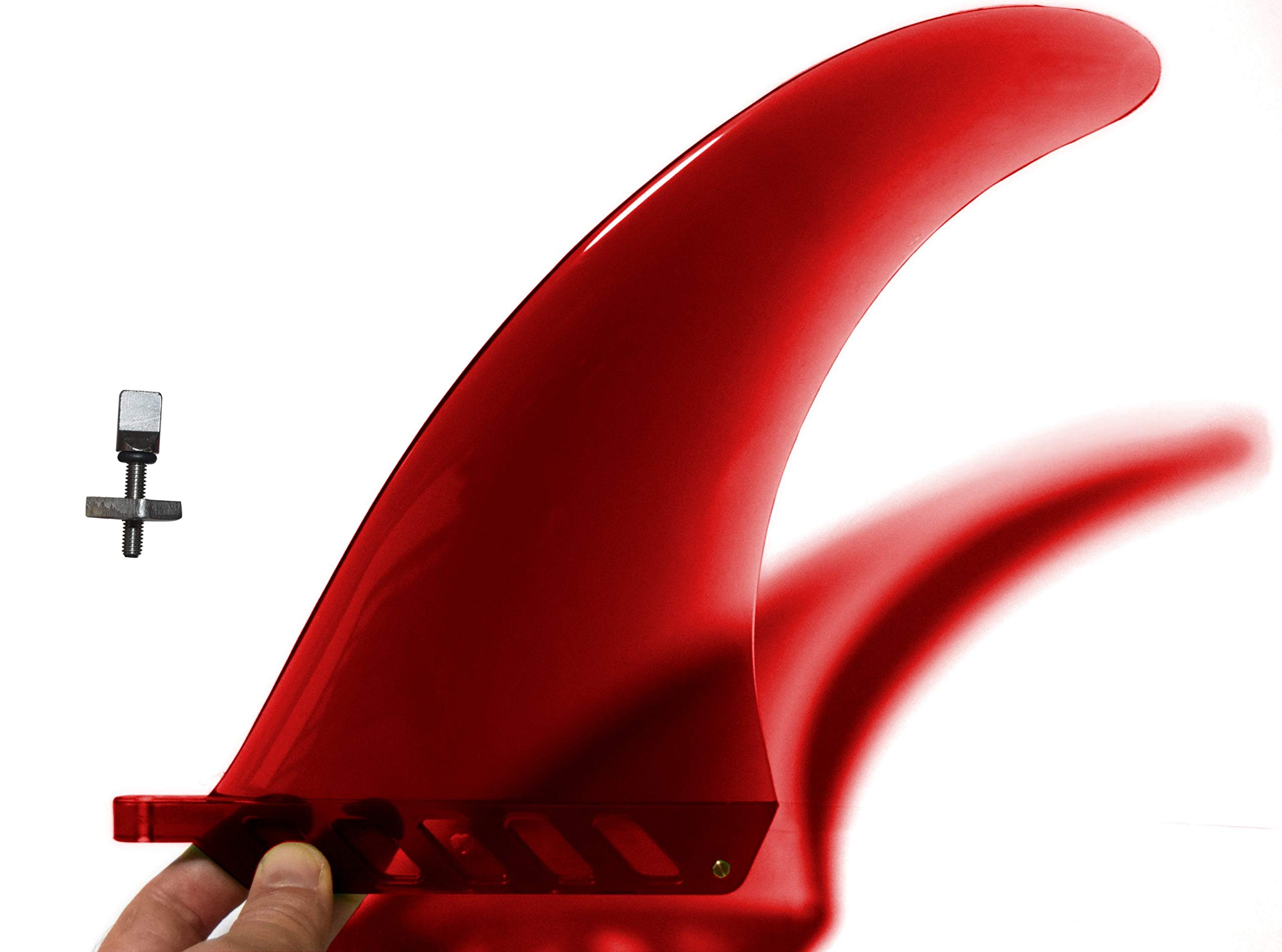 

20см Мягкий Гибкий Центральный Плавник, 8 для Лонгбордов, SUP-досок и Паддлбордов, с Безопасными Гибкими Винтами saruSURF (красный)