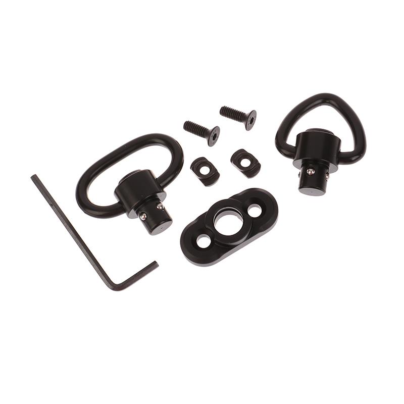 1.25” QD Sling Swivel Mount Heavy Duty Quick Detach Push Button Swivels For Two Point Sling 360°Rotatable Mount QD Sling