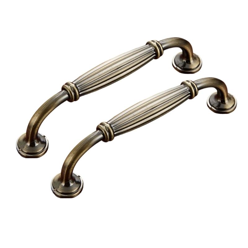 Drawer Pulls Zinc Alloy Dressers Knob Cupboard Handle Vintage Furniture Handle Simple Bedside Cabinet pull Enduring