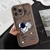 Cartoon Astronaut Space Phone Case For iPhone Apple 17 AIR 16 16E 11 12 13 14 15 XR Plus Pro Max DIY Case TPU Shockproof Cover