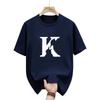 Summer Womens Letter K Printed Shortsleeved Roundneck Tshirt Is Fashionable and Versatile