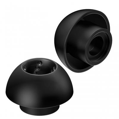 JVC Kenwood JVC EP-FX11MS-B Replacement Earpiece Spiral Dot SF (Stress Free) Silicone Material 4 Pieces MS Size Black