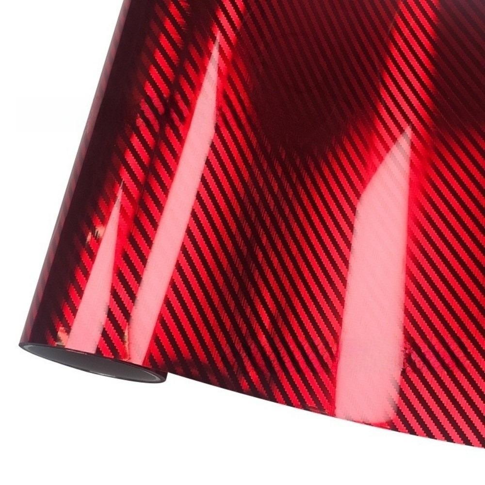 Película de Vinilo de Fibra de Carbono con Efecto 3D Pegatina Colorida para Interior de Coche para Coche Motocicleta Bricolaje
