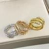 Serpentine Ring Featuring Three Colors High-quality Electroplating Craftsmanship Hypoallergenic and Suitable for Daily Wear Must-have for Gifts