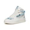 New Snoopy X Anta Life Collection Anti Slip Wear Resistant High Top Skateboard Shoes Men's White Blue 912138011-7
