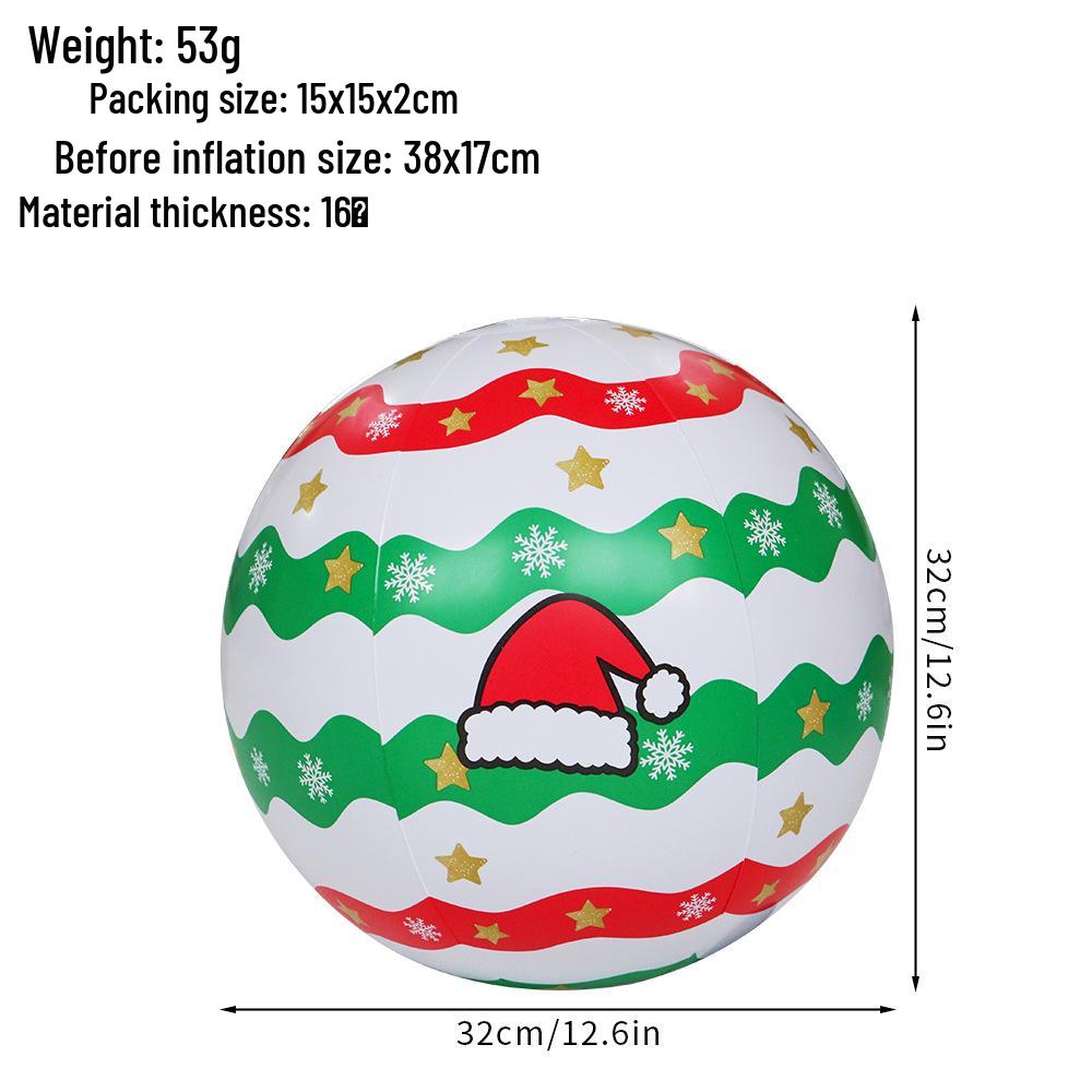 "Remote-Control Inflatable Christmas Lantern Ball for Outdoor Decoration"