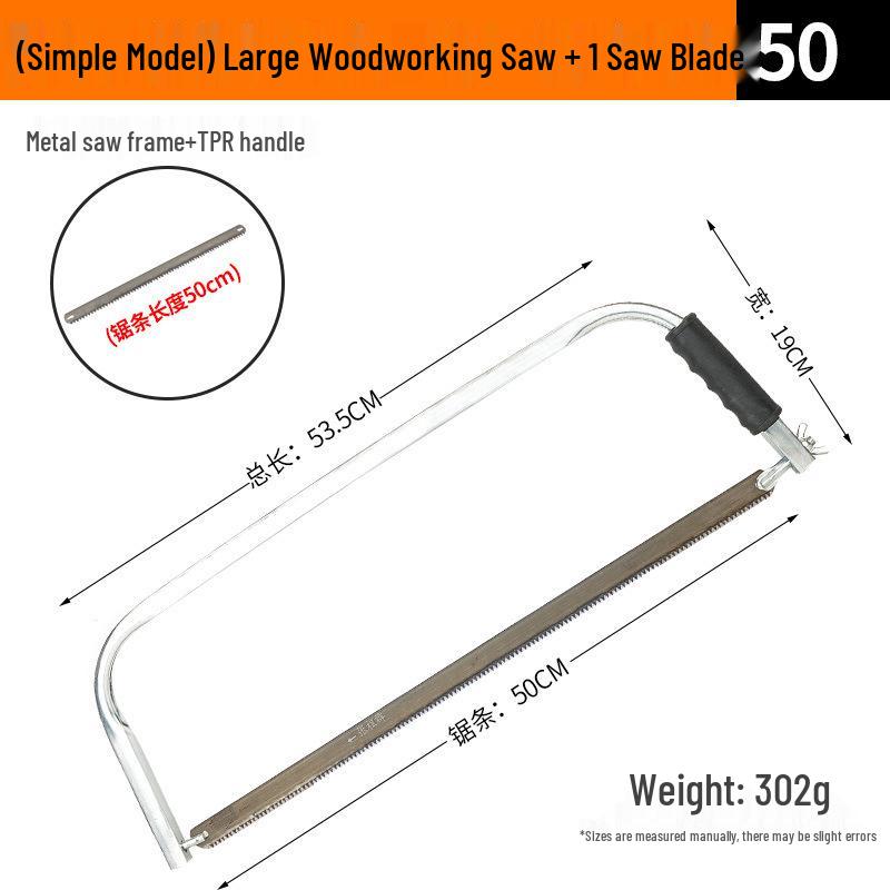 Flower Hand Fret Saw with Wire Jigsaw Blade for Woodworking