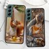 Forest Squirrels Foraging For Food Phone Case For Samsung S25 Edge S24 FE Galaxy S22 Ultra S21 Plus S20 S23 S10 Plus Cover Silic