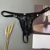 Krajkové spodní prádlo Pánské Sissy Thong G-String Bulge Pouch Kalhotky Bikiny Kalhotky