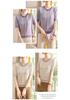 Elegant Ice Silk Short-Sleeve Knitted Top for Middle-Aged Women