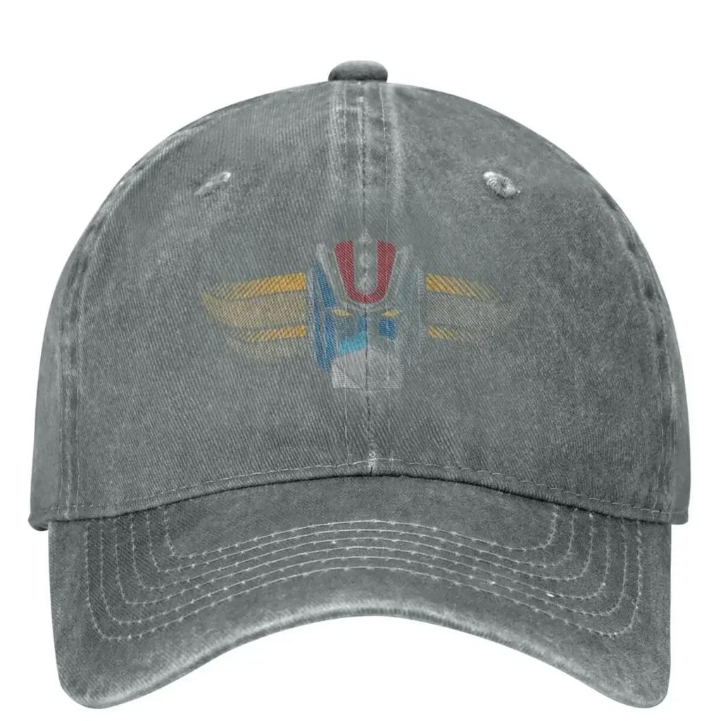 Robot Grendizer Washed Baseball Cap Unisexga Casual Trucker Hat Summer Women Unisex Kpop Rock Design Snapback Cap