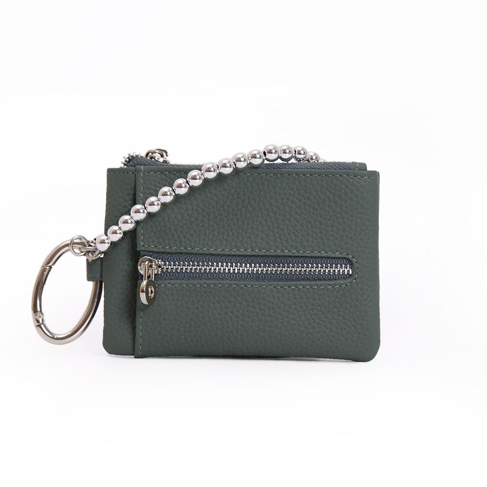 Genuine Leather Japanese Pendant Key Holder and Coin Purse - Multi-functional Organizer for Women