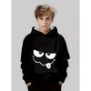 The 2025 Autumn New Children's Soft Hoodie with 3D Funny Face Printed Casual and Fashionable Pullover