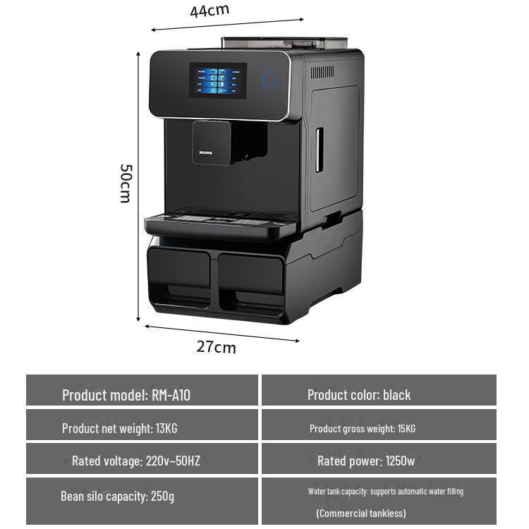 "Fully Automatic Italian American Home A10 Espresso Touchscreen Coffee Machine"