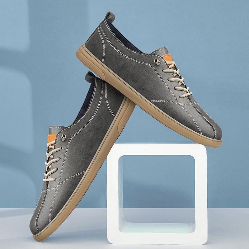 Модные новые мужские туфли из натуральной кожи — фото 7