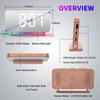 LED Digital Alarm Clock Bedroom Brightness Dimmer with USB Charging Port, RGB Color Modes,