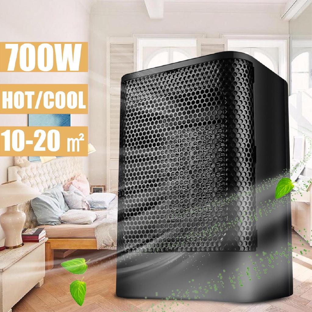 AC 220V Electric Space Heater/Portable Cooling Fan Table Handy Air Warmer Cooler Summer Winter Air Vent Fan for Home