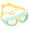 Children's Large Frame Swimming Goggles Kids Waterproof Anti Fog Eyewear Candy Green Adjustable Straps PC Lens Use