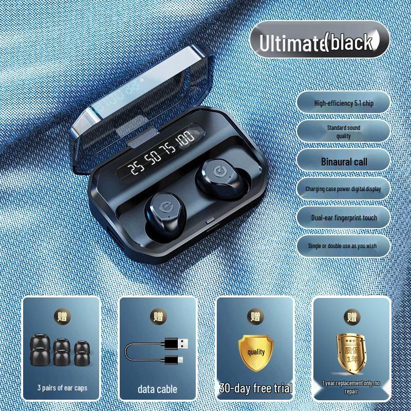 Zhengqi Cavalry 2025 Wireless Sport Noise-Cancelling Earbuds with Long Battery Life for Men and Women