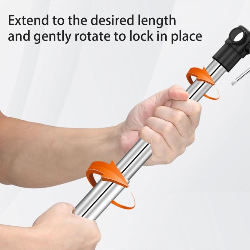 117-300cm Photo Studio Telescoping Background Support Rod for Seamlessly Paper and Fabric Support