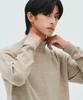 LEIRE Minimal Wool Mock Neck Knit [Beige]