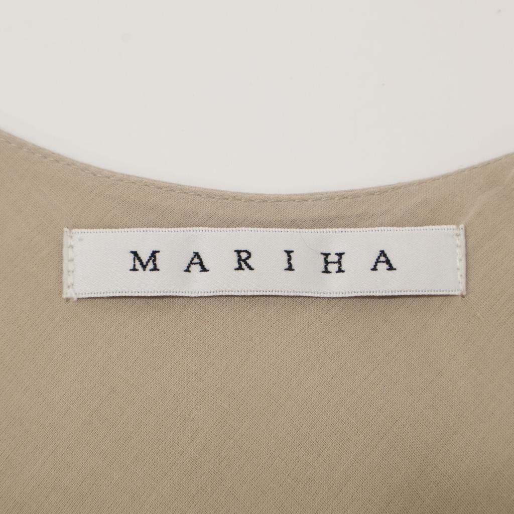 MARIHA Beige Cotton Sleeveless Maxi Dress Dress 36 beigeUsed