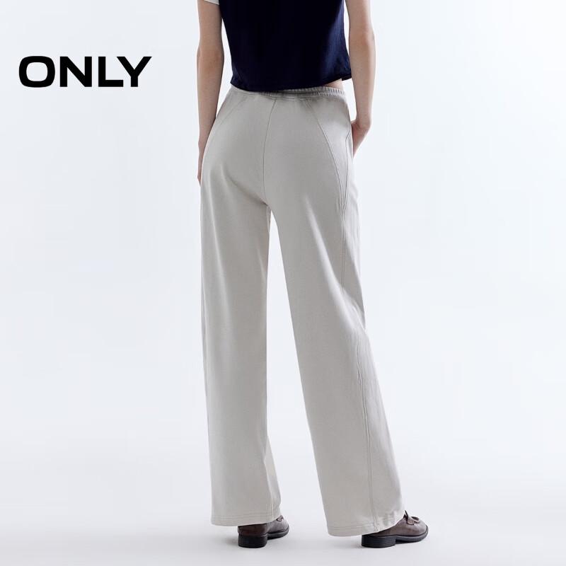 ONLY Women's 2025 Summer High-Waist Loose Straight Leg Pants
