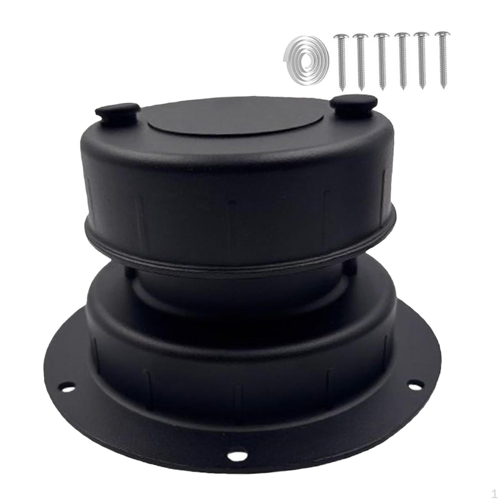 

Колпак вентиляционной трубы для автодома Легкая установка Аксессуары Вентиляционный аксессуар с винтами Удобный чёрный