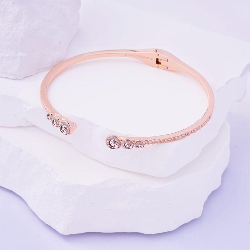 Givenchy Crystal Bangles Unisex Rose Gold 60550672-9DH