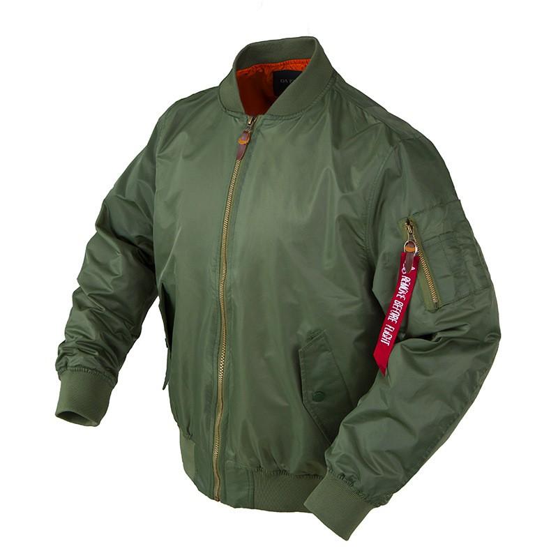 Norman Dragon American Military Style MA-1 Flight Jacket Mens Air Force Pilot Coat