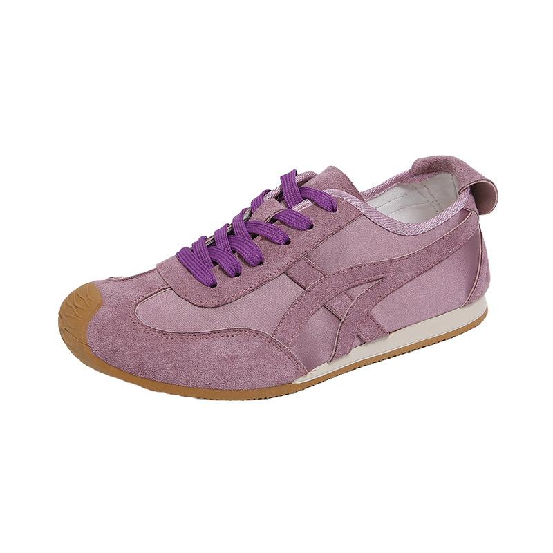 2025 spring and summer new women's shoes flat-bottomed retro lightweight breathable casual versatile sports shoes