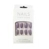 24Pc in Full Size Wearing Nails Solid Color Short Finished Nail Stickers Comfortable Convenient To Wear Detachable Hand Products