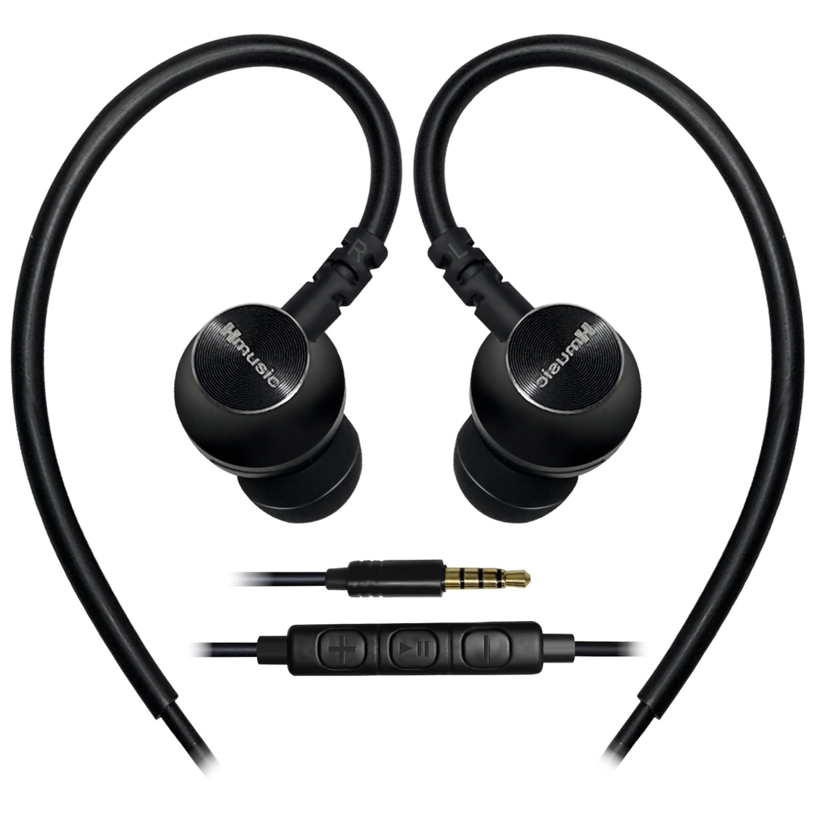 

Наушники с глубоким разъемом для наушников, который снижает громкость, не играют, уровень шума 58 дБ, пульт дистанционного управления, подходит для онлайн-микрофона, баса, накладного типа