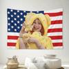 1pc US Flag Tapestry, Manifesto World Tour Wall Decor. Trendy K-pop Concert Banner, Soft Printed Hanging Ornament for Bedroom