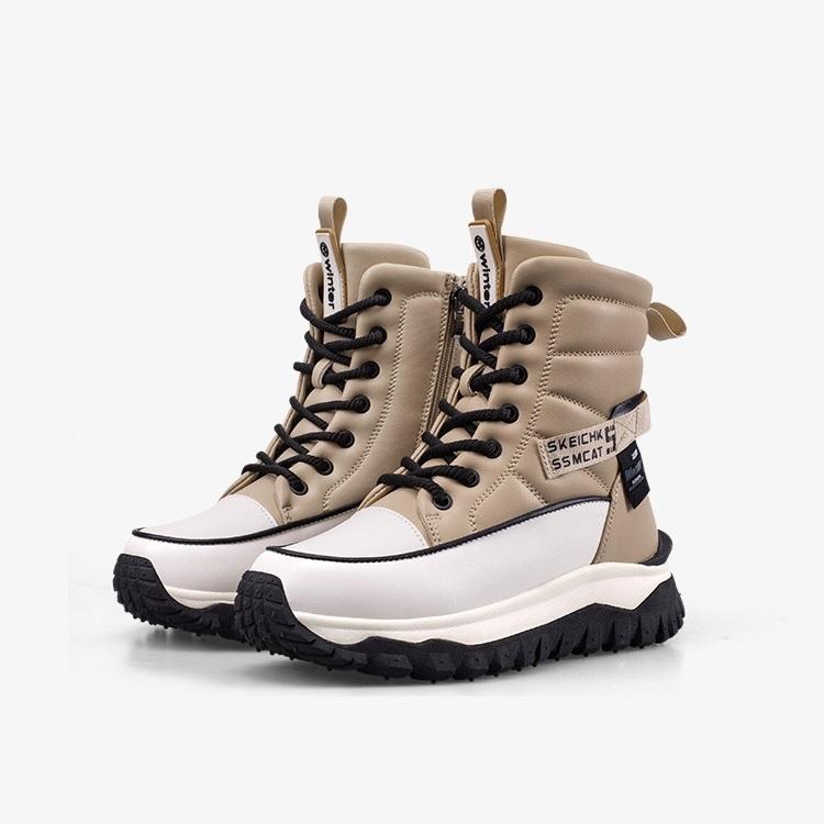 Ladies Plush Fashionable Cotton Boots Warm Thick Winter Snow Boots Anti Slip Thick Sole Comfortable Casual