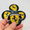 4 Stück 56mm/60mm/65mm Für Ferrari Pferd Esel Ferrari Esel Abzeichen Emblem Auto Radnaben-Mittelkappen Felgenabdeckung Aufkleber Zubehör JW0