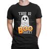 Herren Button-up T-Shirt Slim Fit Kurzarm Casual Halloween Sommer Skelett Rose Hemd