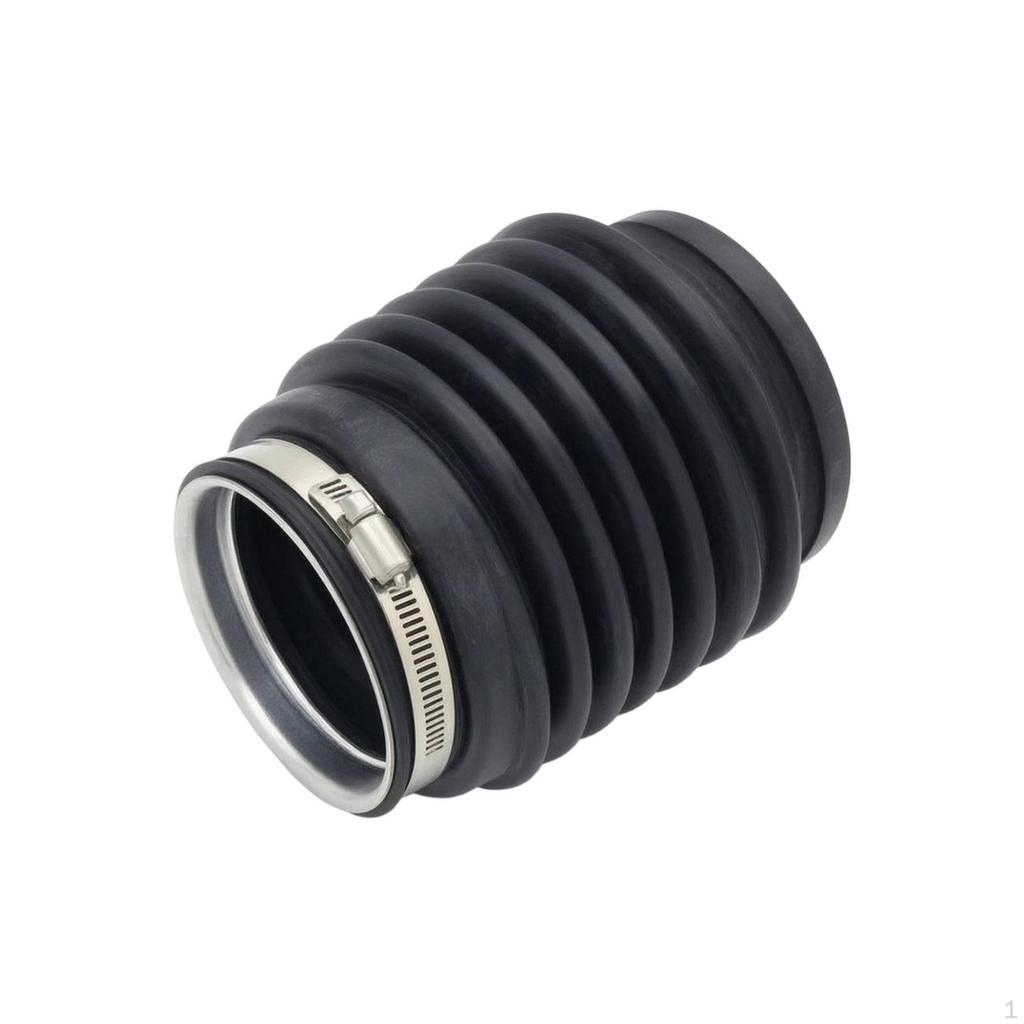 Bellows Hose with Clamps Compatible Rubber Exhaust Coupler Flexible for Boat