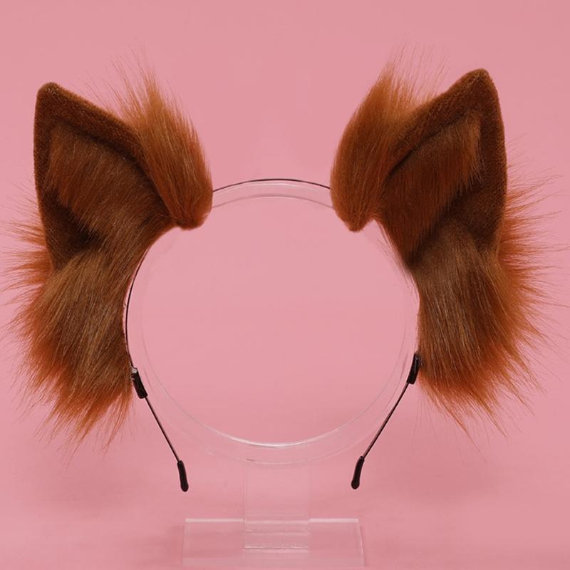 Cartoon Ears Tail Set Masquerade Halloween Cats Cosplay Party Costume Ear Hairhoop Headwear Lolita Accessories