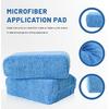 2 PCS Microfiber Applicator Pads, Scratch-Free Sponge Pads for Effortless Car Detailing Polishing, Ultra-Soft Buffing Sponges Cleaning Pad for Most