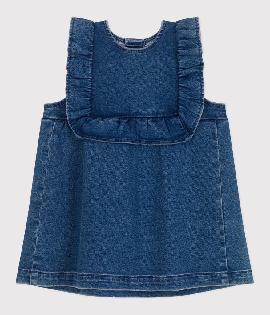 Dress A0CLK Blue 12 Months 74cm [Petit Bateau] One-piece