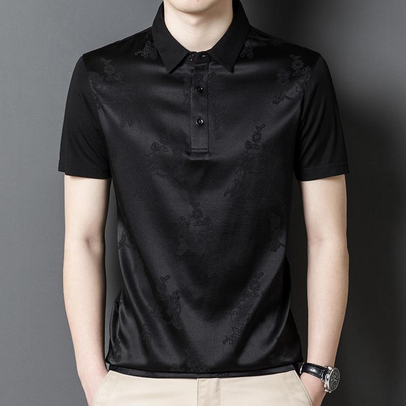 

Летняя мужская футболка среднего возраста, новая однотонная модная с коротким рукавом и подшивкой XXXL