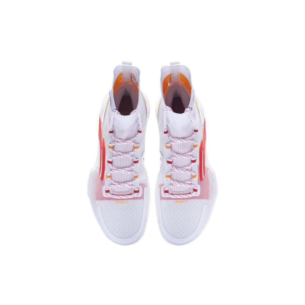 Li Ning Flash 9 Ultra Stoff Synthetikleder Stoßdämpfung Rutschfest Abriebfest High-Top Basketballschuhe Herren Basketballschuhe ABAT013-5