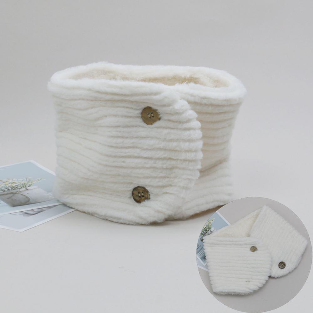 Hřejivá šála Unisex šála Útulná zimní šála pro muže ženy Měkký fleecem podšitý nákrčník se zapínáním na knoflíky pro pohodlí v počasí