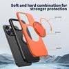 For iPhone 15 Pro Max Magnetic Case Rotating Kickstand TPU+PC Phone Cover
